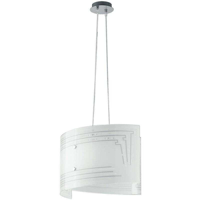 foto del prodotto sospensione concept in vetro bianco 45 cm. 