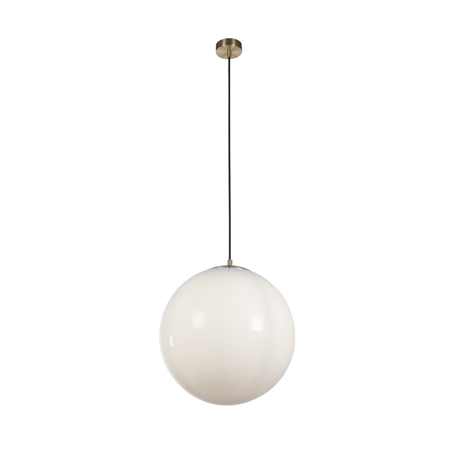 foto del prodotto sospensione contemporanea atomo 2 acciaio ottone vetro 1 luce e27