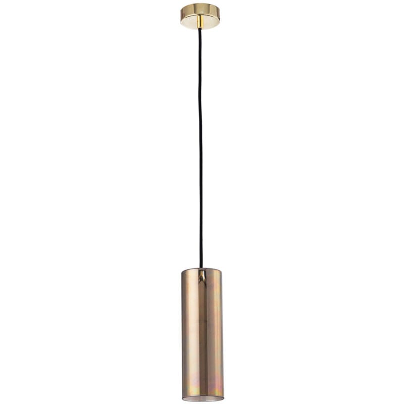 foto del prodotto sospensione contemporanea gioia metallo oro 1 luce diffusore vetro oro