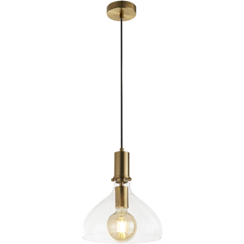 foto del prodotto sospensione contemporanea margherita acciaio ottone vetro 1 luce e27