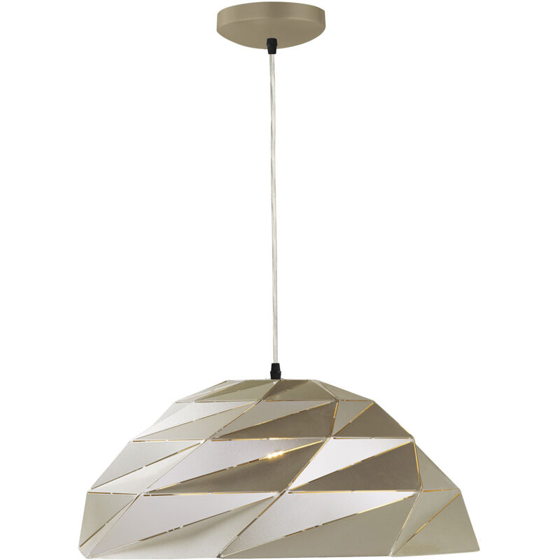 foto del prodotto sospensione contemporanea origami cupola ferro oro 1 luce e27