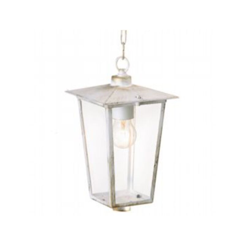 foto del prodotto sospensione contemporanea ribot alluminio bianco e oro 1 luce e27