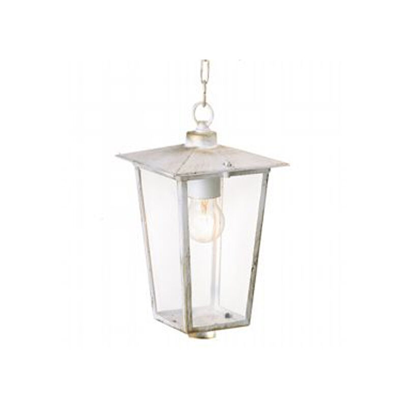 foto del prodotto sospensione contemporanea ribot alluminio bianco e oro 1 luce e27 trasparente