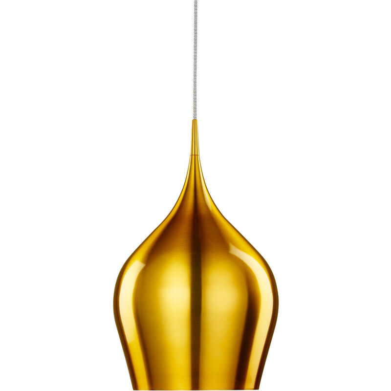 foto del prodotto sospensione contemporanea vibrante alluminio oro 1 luce e27