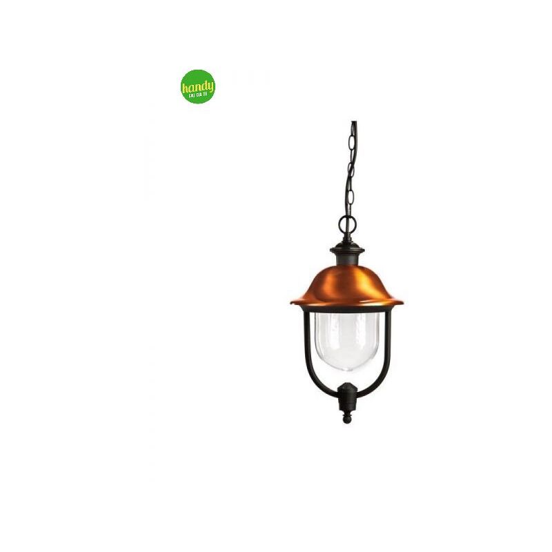 foto del prodotto sospensione da esterno green light calliope ip44 e27 nera rame