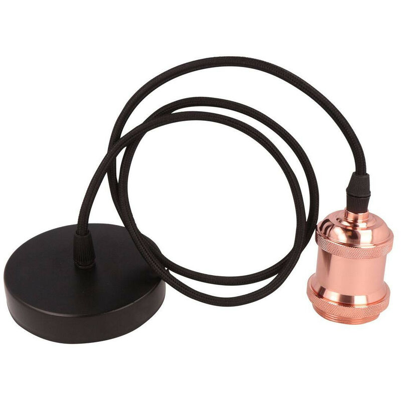 foto del prodotto sospensione e27 220v alluminio oro rosa ledline 249839
