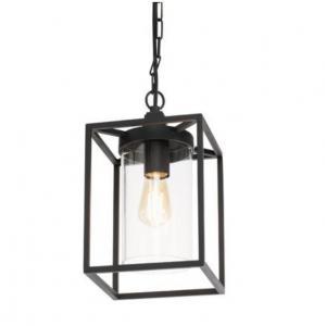 foto del prodotto sospensione e27 domus bianco nero