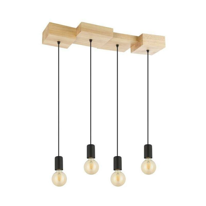 foto del prodotto sospensione eglo halkin e27 4x40w- 43799