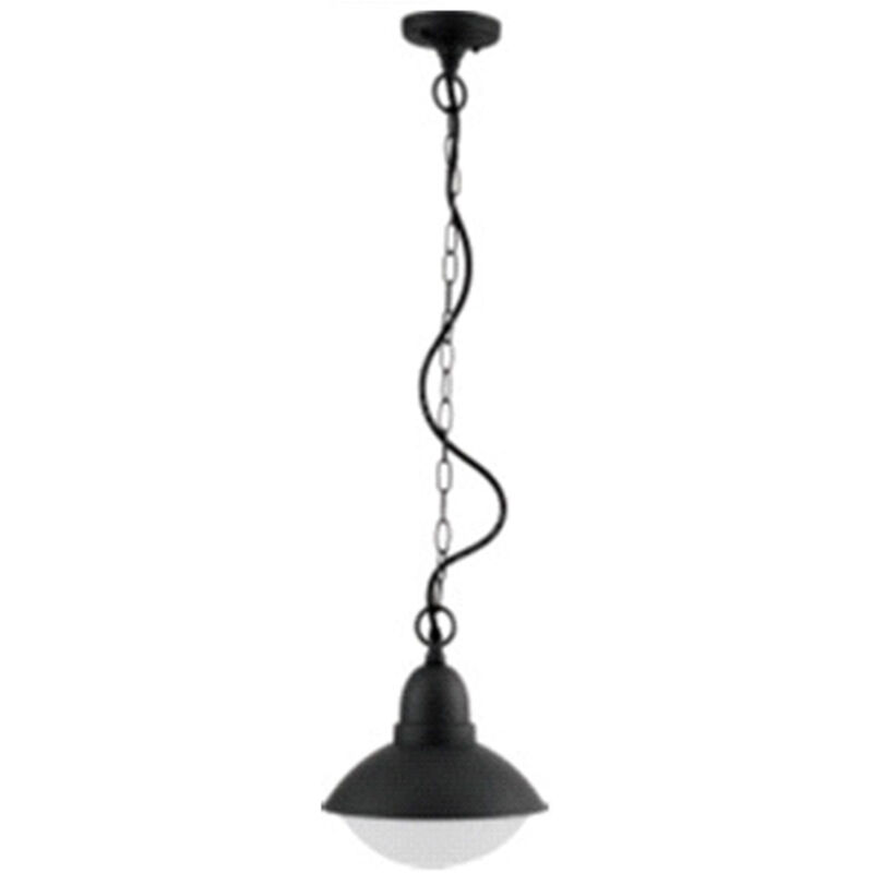 foto del prodotto sospensione esterno nordica urban alluminio nero bianco 1 luce e27 ip44