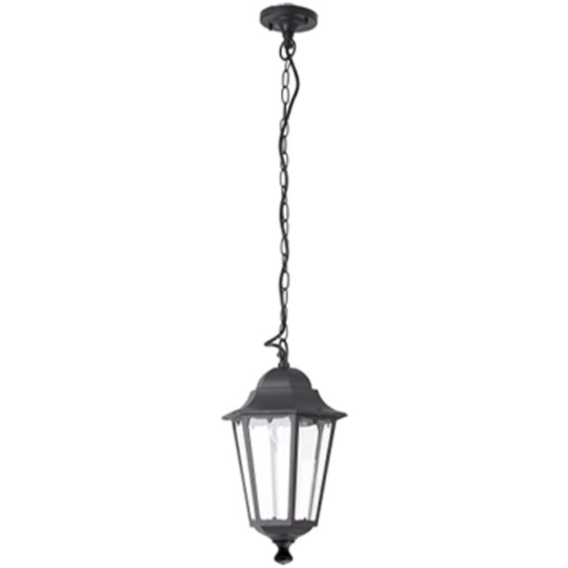 foto del prodotto sospensione esterno sawyer alluminio nero 1 luce e27 ip44