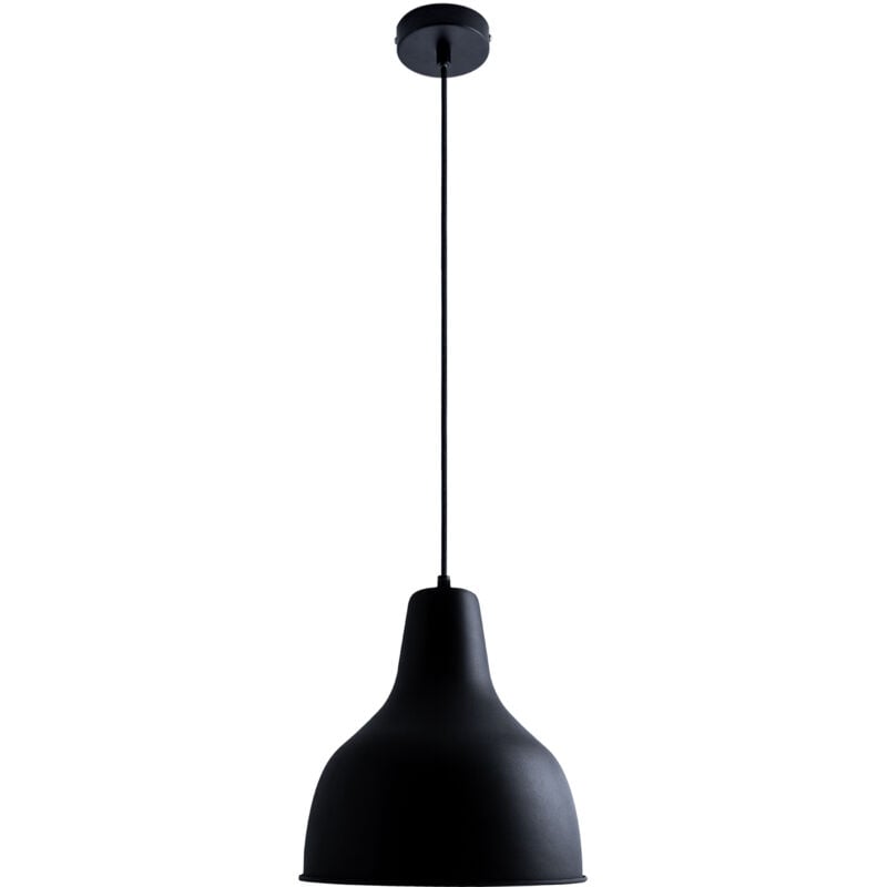 foto del prodotto sospensione lampada plafone sala da pranzo lampada cucina sospesa da tavola e27 bianco nero, monoemissione paco home