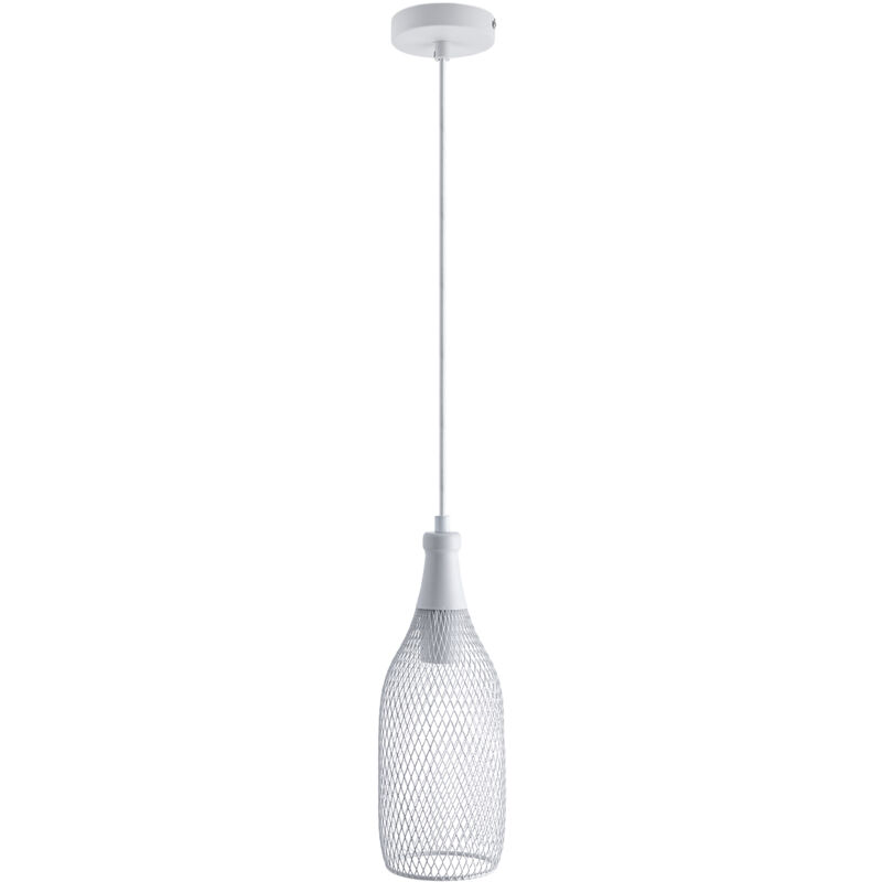 foto del prodotto sospensione lampada plafone sala da pranzo luce tavola metallo 1,5m regolabile ambra 720lm 8w, bianca paco home