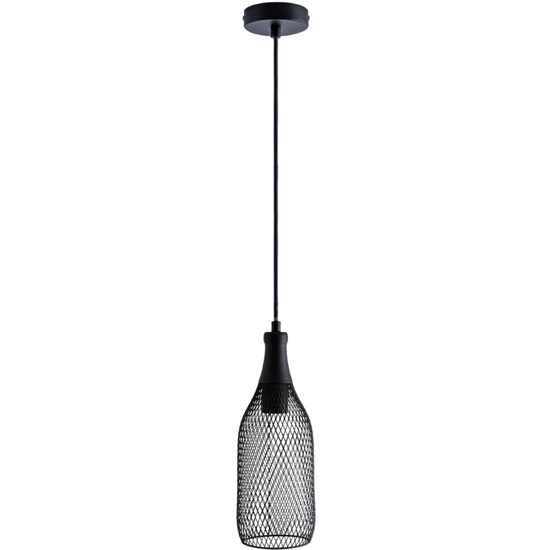 foto del prodotto sospensione lampada plafone sala da pranzo luce tavola metallo 1,5m regolabile nero, chiaro st64 800 lumen 7w paco home