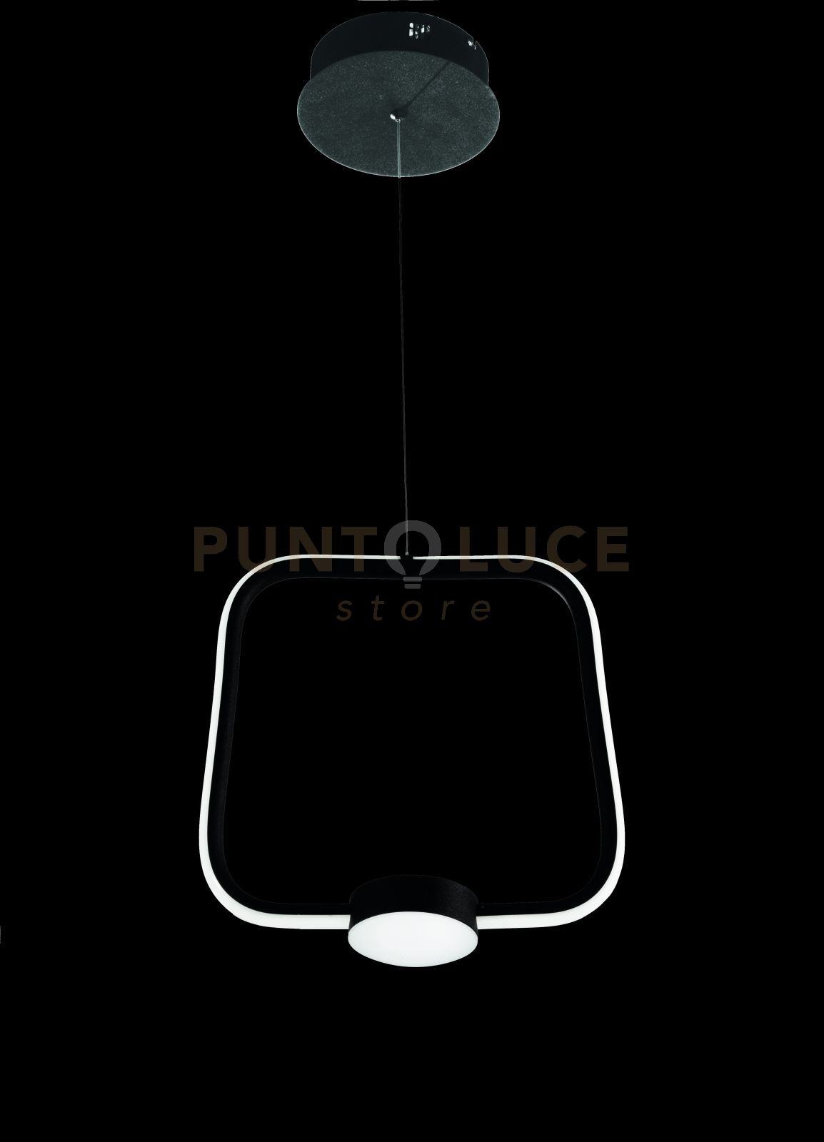 foto del prodotto sospensione led alfa l32 so.alfa pc nero nero