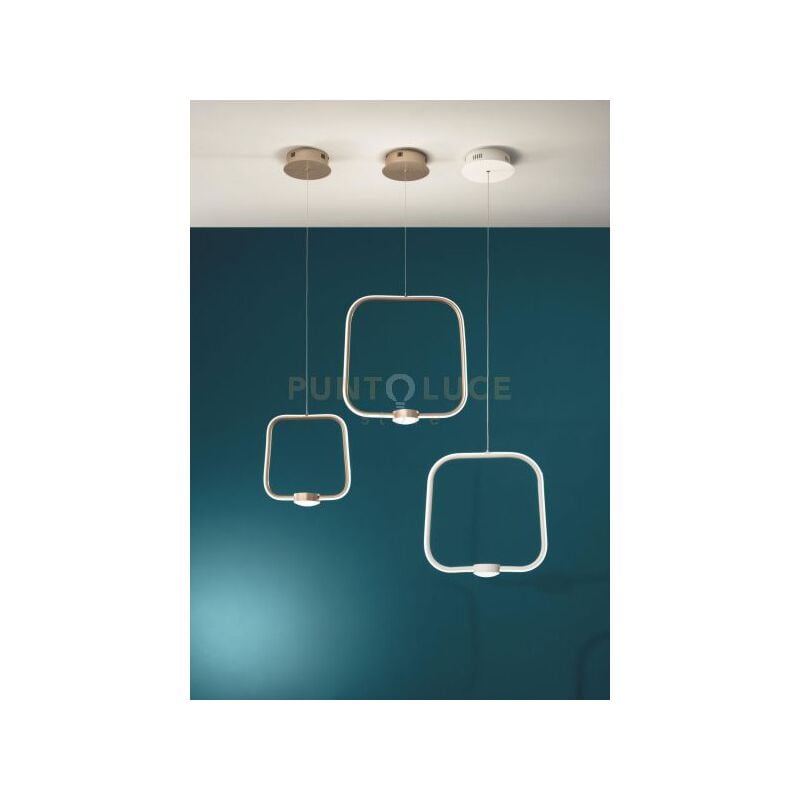 foto del prodotto sospensione led alfa l32 so.alfa pc oro dorato