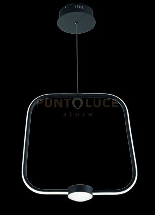 foto del prodotto sospensione led alfa l47 so.alfa gr nero nero