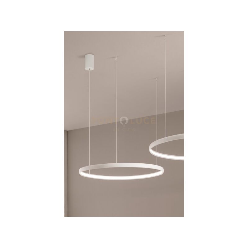 foto del prodotto sospensione led nova orizzontale d80 bianco so.nova 80 bianco