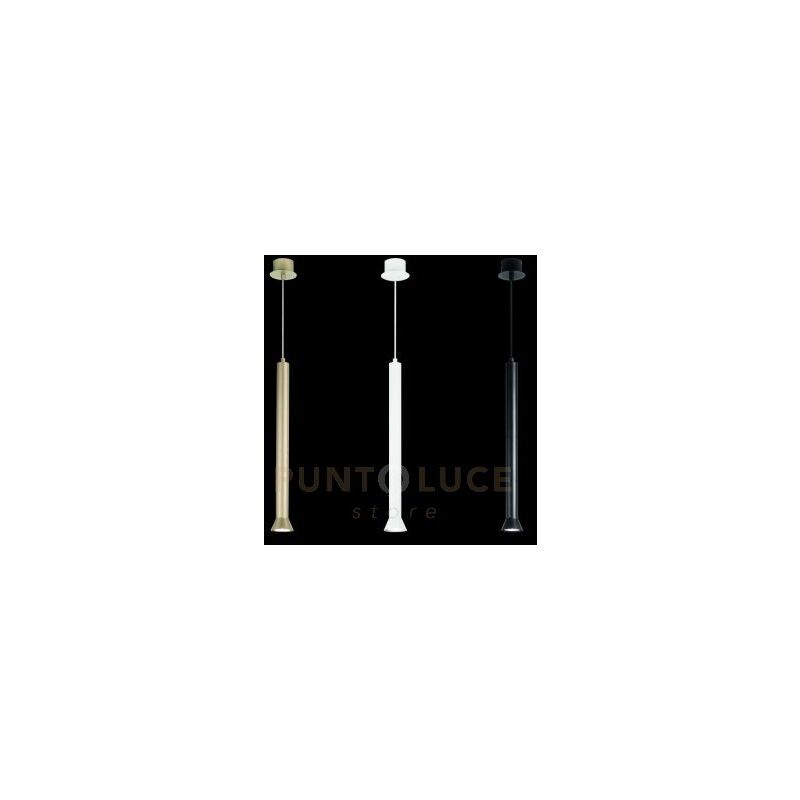foto del prodotto sospensione lila grande oro 1 luce attacco gu10 d.6,6cm h.48cm