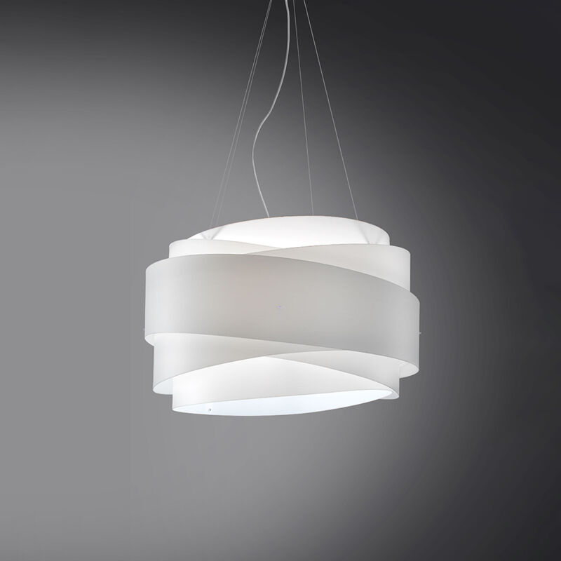 foto del prodotto sospensione moderna 1 luce bea in polilux bianco d60 made in italy