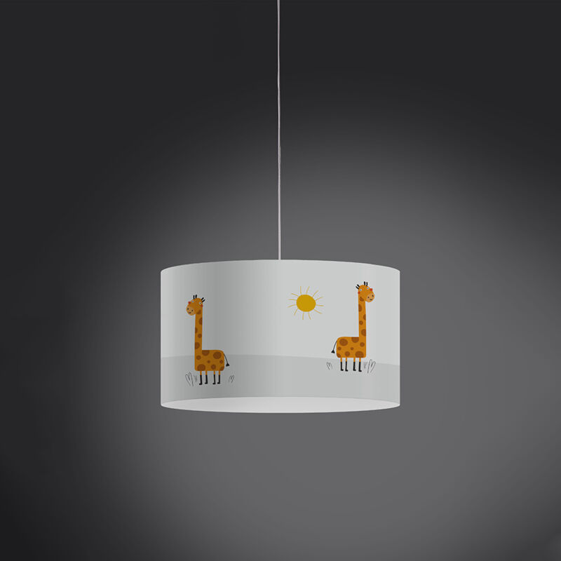 foto del prodotto sospensione moderna 1 luce in polilux xxl decokids giraffa made in italy