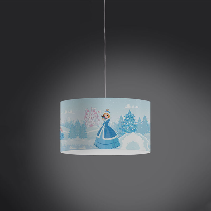 foto del prodotto sospensione moderna 1 luce in polilux xxl decokids principessa made in italy