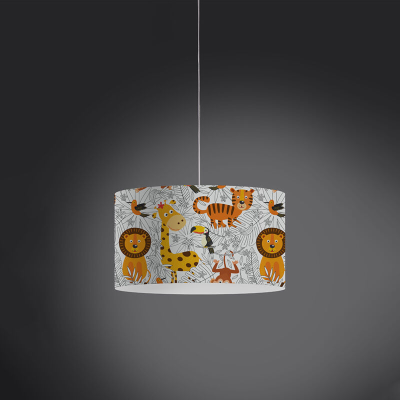 foto del prodotto sospensione moderna 1 luce in polilux xxl decokids savana made in italy