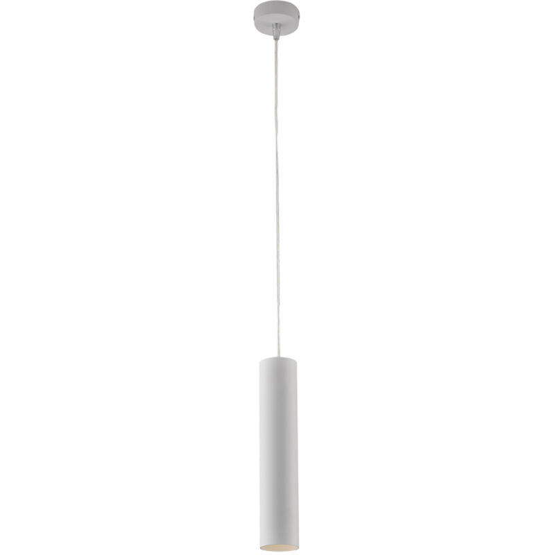immagine 0 del prodotto sospensione moderna a cilindro dag 1 luce gu10 in ferro laccato bianco