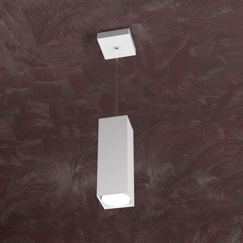 foto del prodotto sospensione moderna area metallo bianco 1 luce gx53 25cm