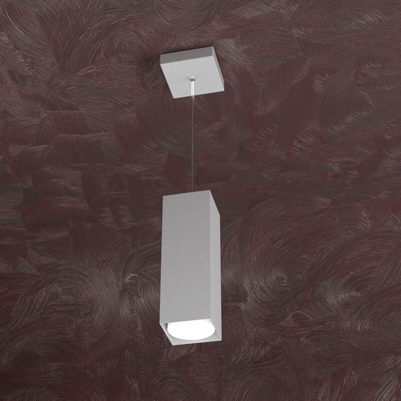foto del prodotto sospensione moderna area metallo grigio 1 luce gx53 25cm