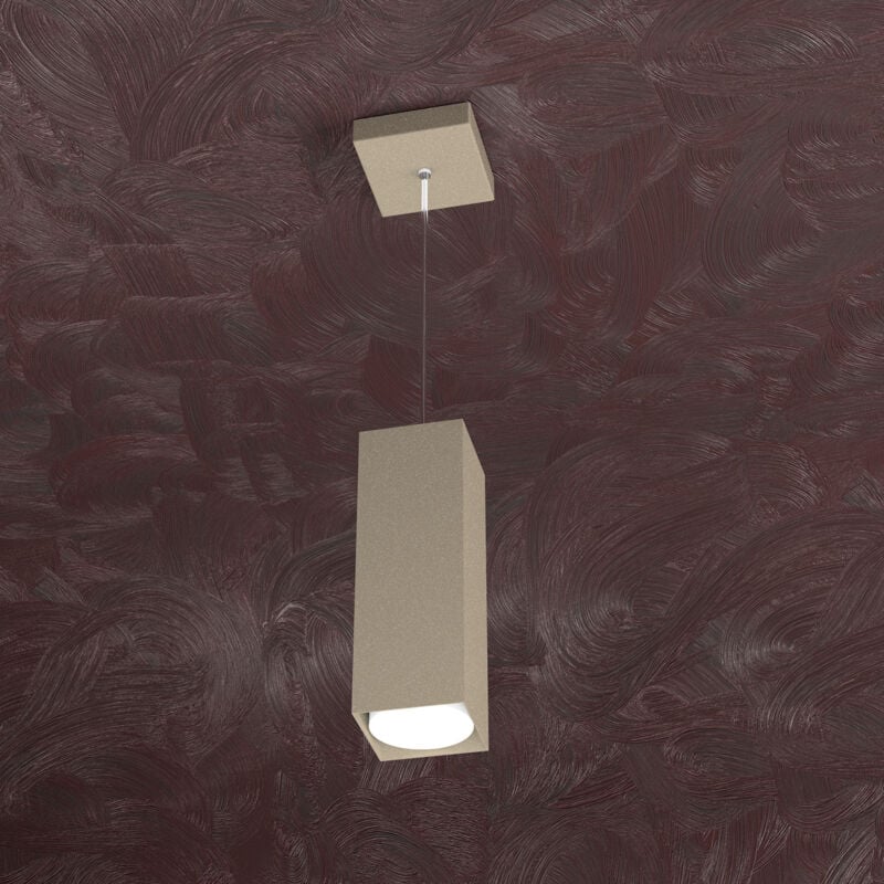 foto del prodotto sospensione moderna area metallo sabbia 1 luce gx53 25cm