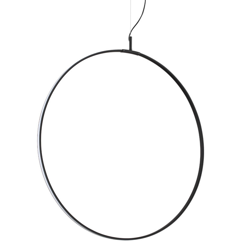 foto del prodotto sospensione moderna circus metallo nero led 36w 3000k