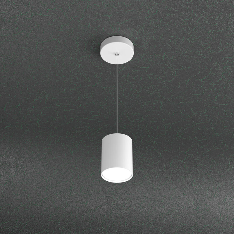 foto del prodotto sospensione moderna cloud metallo bianco 1 luce gx53 10cm