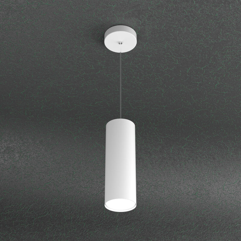 foto del prodotto sospensione moderna cloud metallo bianco 1 luce gx53 25cm