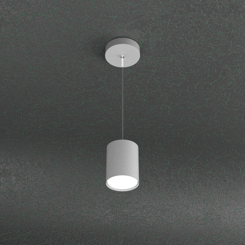 foto del prodotto sospensione moderna cloud metallo grigio 1 luce gx53 10cm