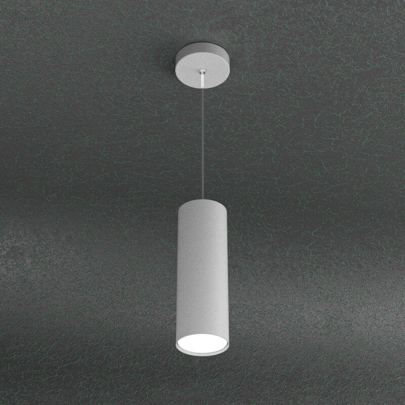 foto del prodotto sospensione moderna cloud metallo grigio 1 luce gx53 25cm