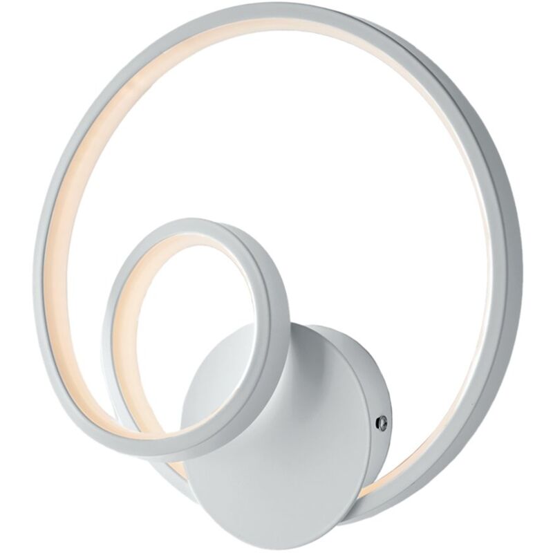 foto del prodotto sospensione moderna malena con led integrato metallo e alluminio bianco