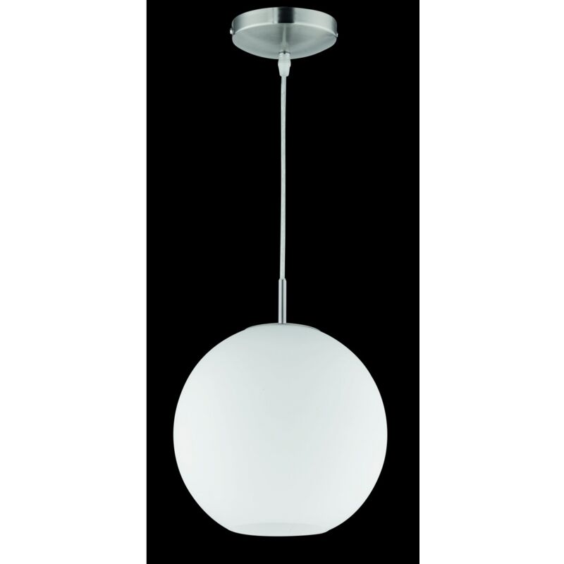 foto del prodotto sospensione moderna moon boccia vetro bianco 25 cm trio lighting