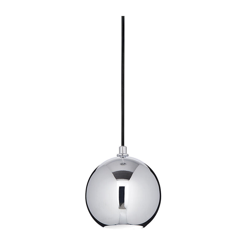 foto del prodotto sospensione moderna mr jack metallo cromo 1 luce 7w 3000k luce calda small