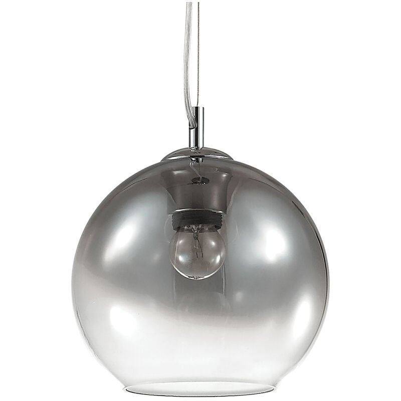 foto del prodotto sospensione moderna nemo metallo cromo sfumato 1 luce e27 d20cm