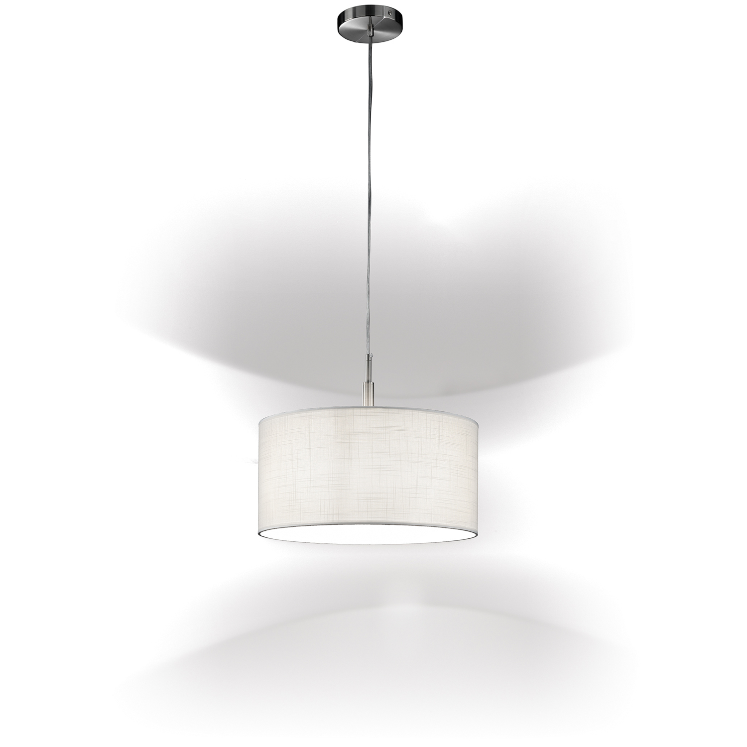 foto del prodotto sospensione moderna round hotel metallo cromo 1 luce e27 ip20 d40