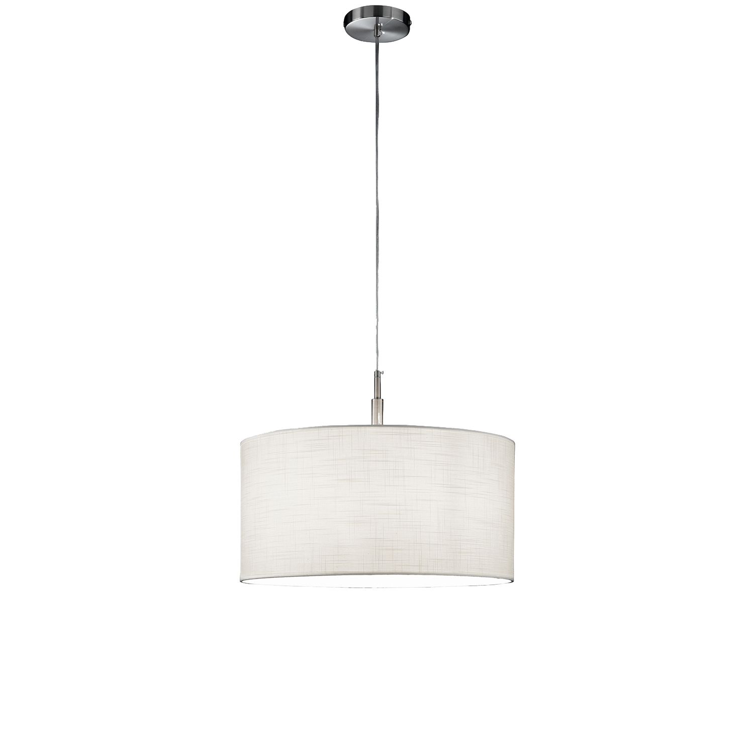 foto del prodotto sospensione moderna round hotel metallo cromo 1 luce e27 ip20 d50