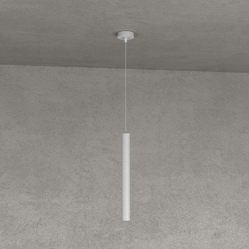 foto del prodotto sospensione moderna round tube metallo grigio 1 luce gu10