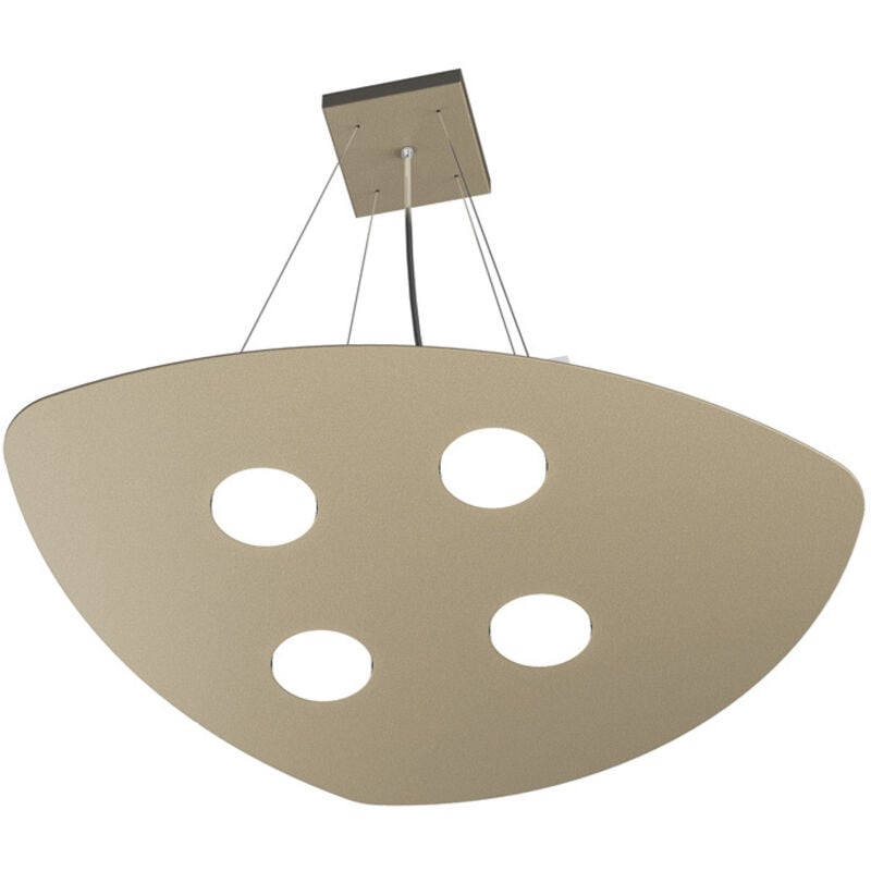 foto del prodotto sospensione moderna shape metallo sabbia 4 luci gx53