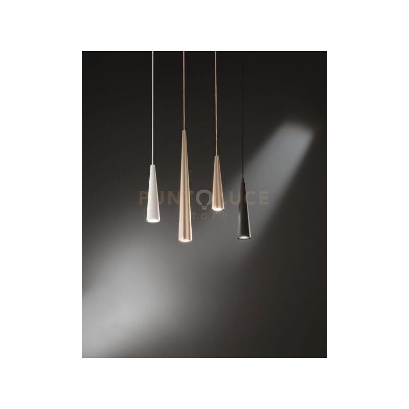 foto del prodotto sospensione noa h.25cm d.5,5cm oro 1 luce attacco gu10