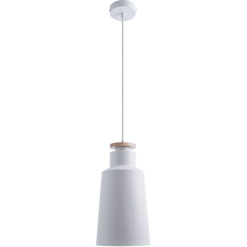 foto del prodotto sospensione plafone sala da pranzo lampada cucina tavola pranzo scandinavo e27 design i, legno bianco paco home