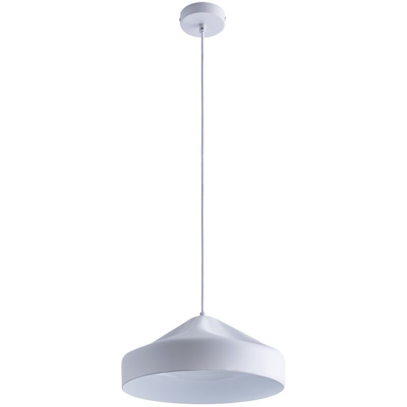 foto del prodotto sospensione plafone sala pranzo lampada cucina sospesa tavola interno bianco bianca, design t paco home