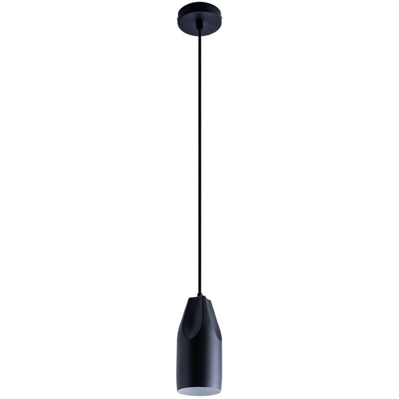 foto del prodotto sospensione plafone sala pranzo lampada cucina sospesa tavola interno bianco bianco nero, design i paco home