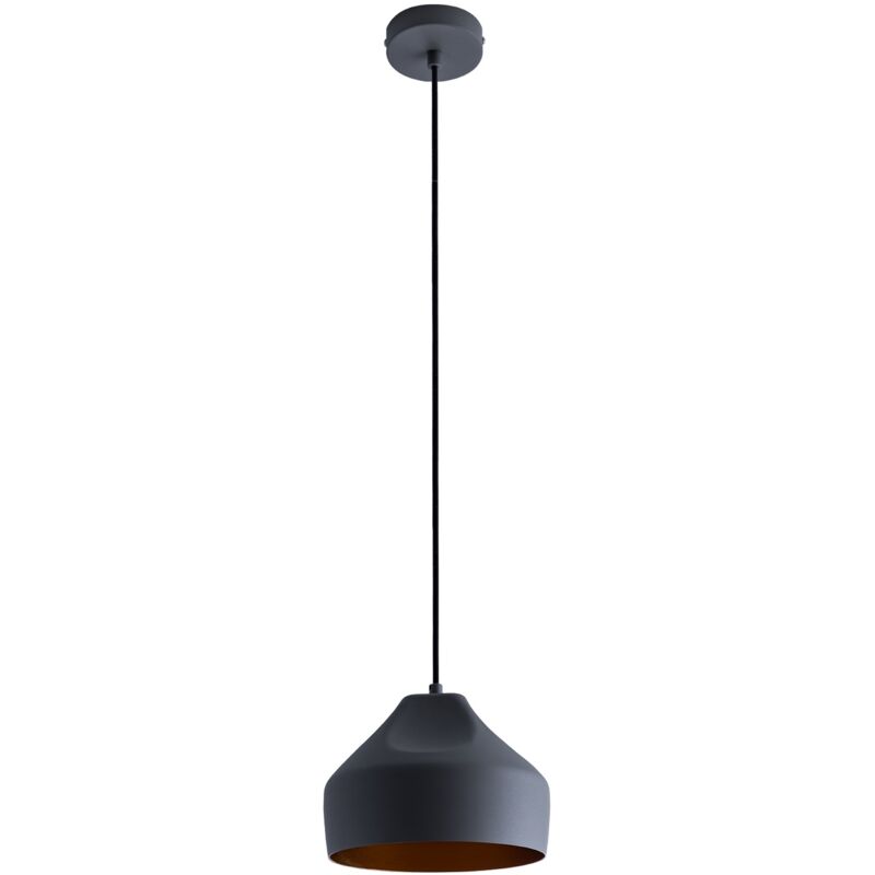 foto del prodotto sospensione plafone sala pranzo lampada cucina sospesa tavola interno oro grigio oro, design u lampadina a60 trasparente paco home