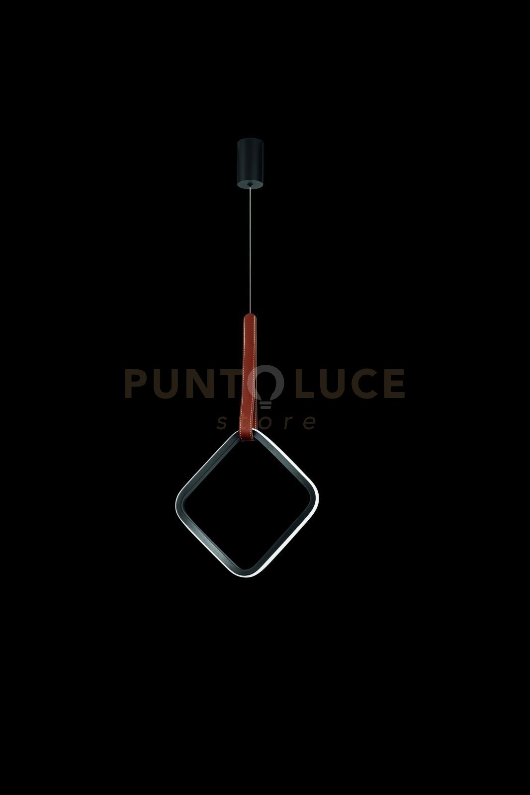 foto del prodotto sospensione regoli singola square led 3000k 600lm 12w dimmerabile 33cm