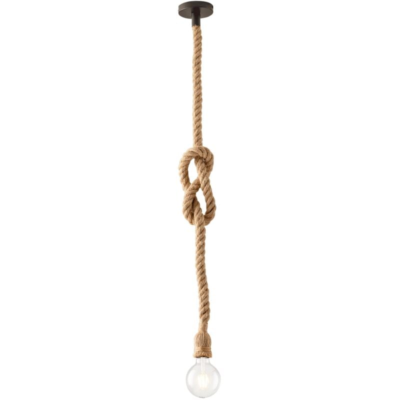 foto del prodotto sospensione rope in canapa e metallo 